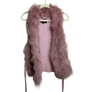 Dana Stein Rabbit and Raccoon Pink Vest Sz. M